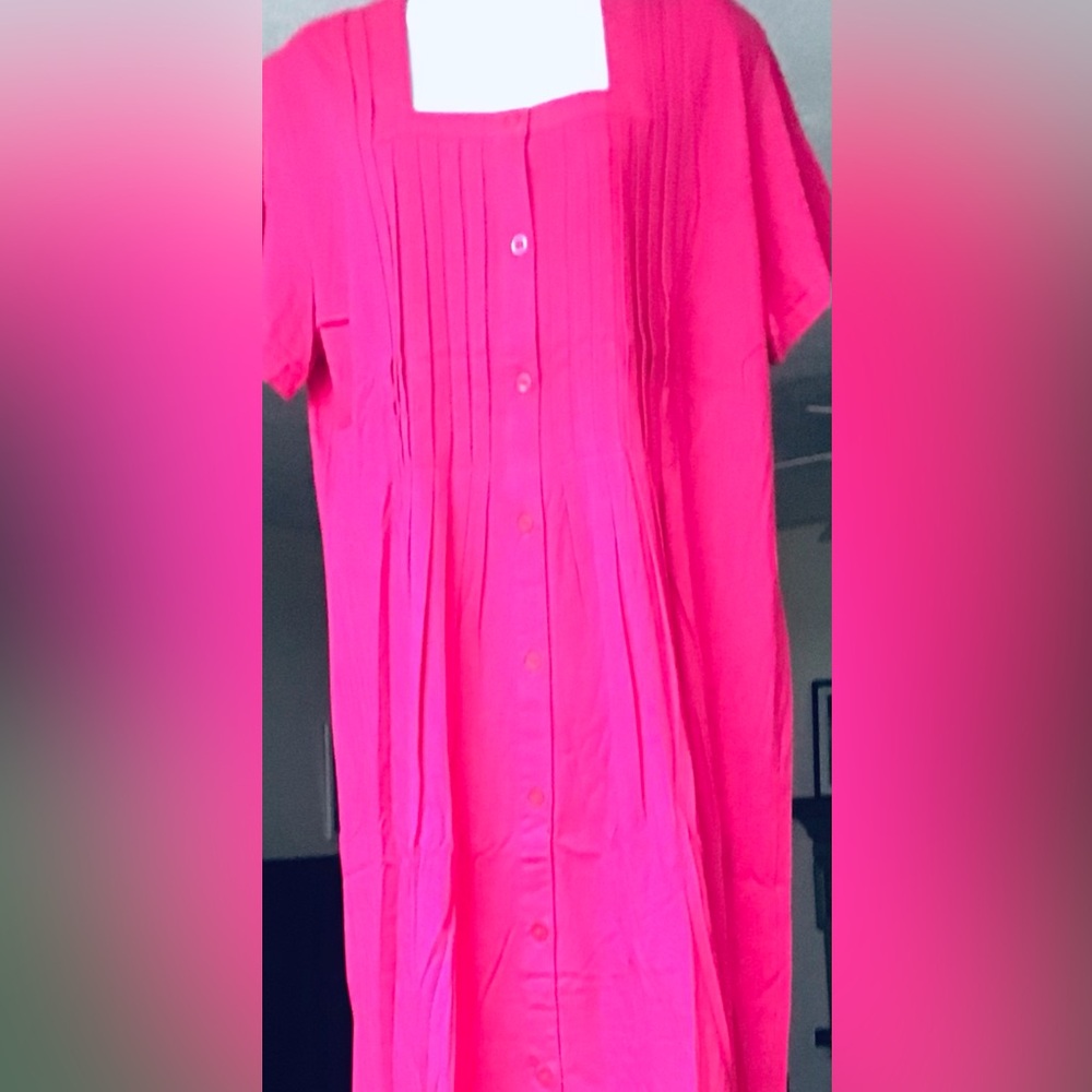 Vermont Country Store Rose Colored Dress Size 1XL